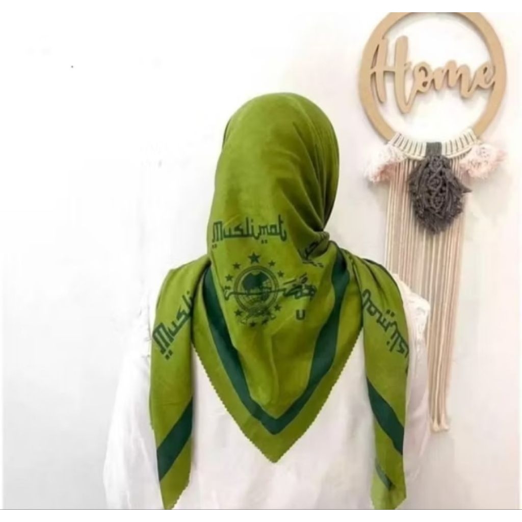 Hijab Segi Empat Muslimat Nu SegiEmpat/Jilbab Muslimat Nu Terbaru/Kerudung Fatayat Nu Hijab Voal