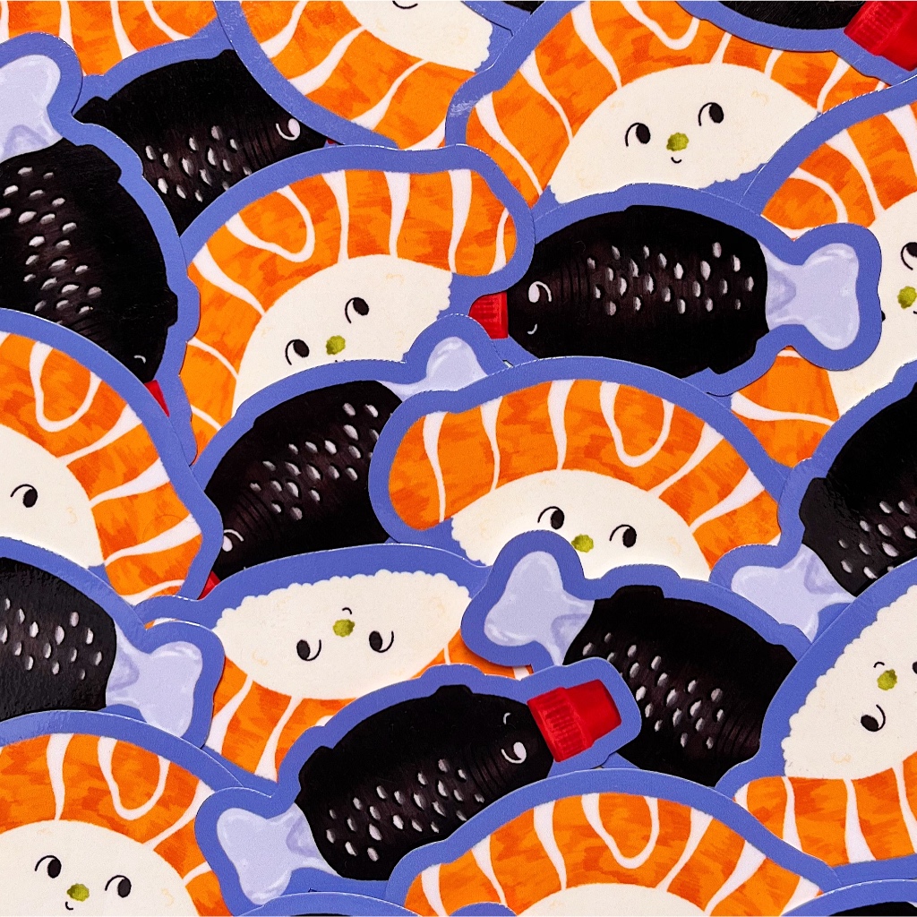 

Soy Sauce & Salmon Nigiri Sticker