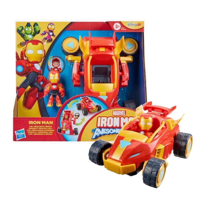 Avengers Marvel IMF Iron Man 2-In-1 Mech Suit & Vehicle