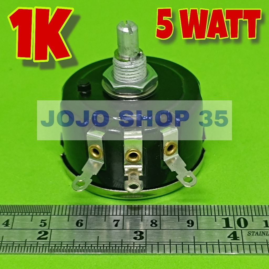 1PC POTENSIOMETER 5WATT 1K WX112 WX050 potensiometer 5watt  wirewound 1Kilo  WX112 5 watt  1kilo Pot