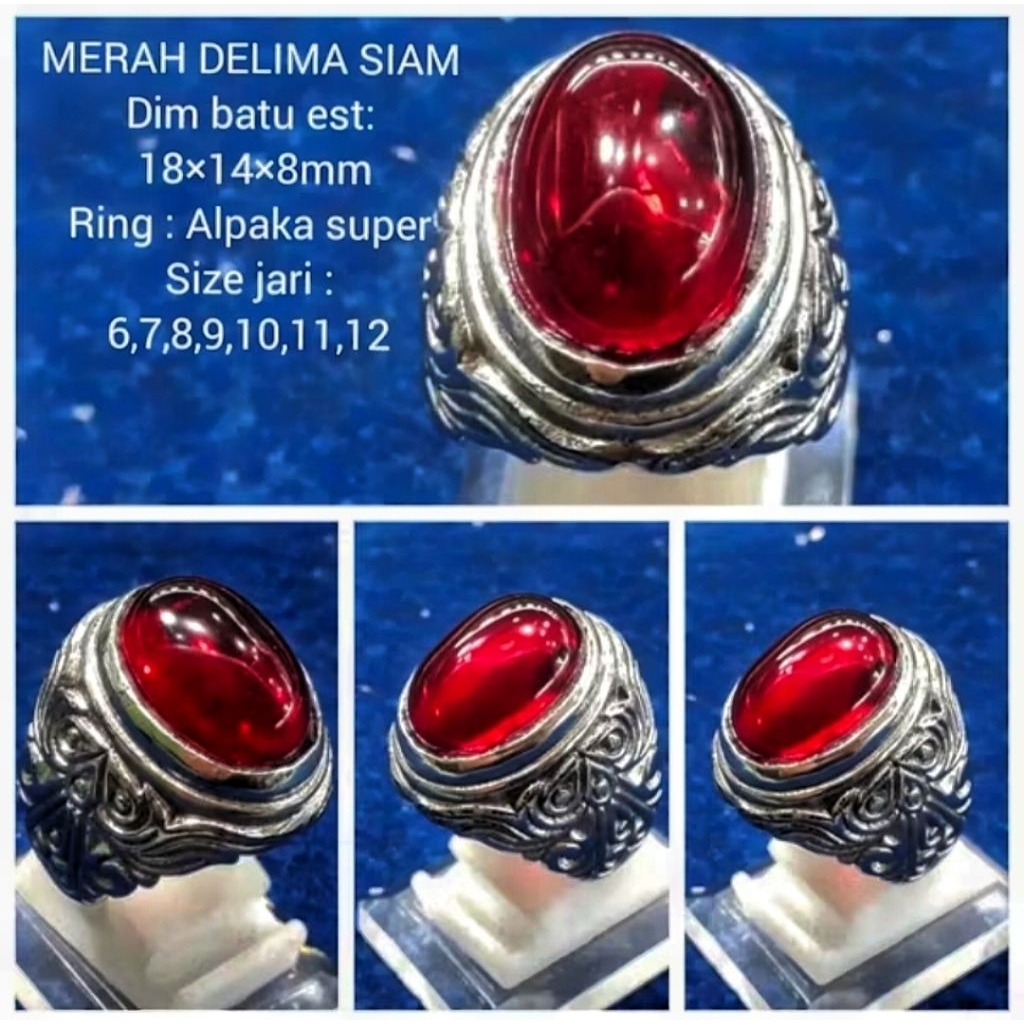 PERMATA CINCIN BATU MERAH SIAM