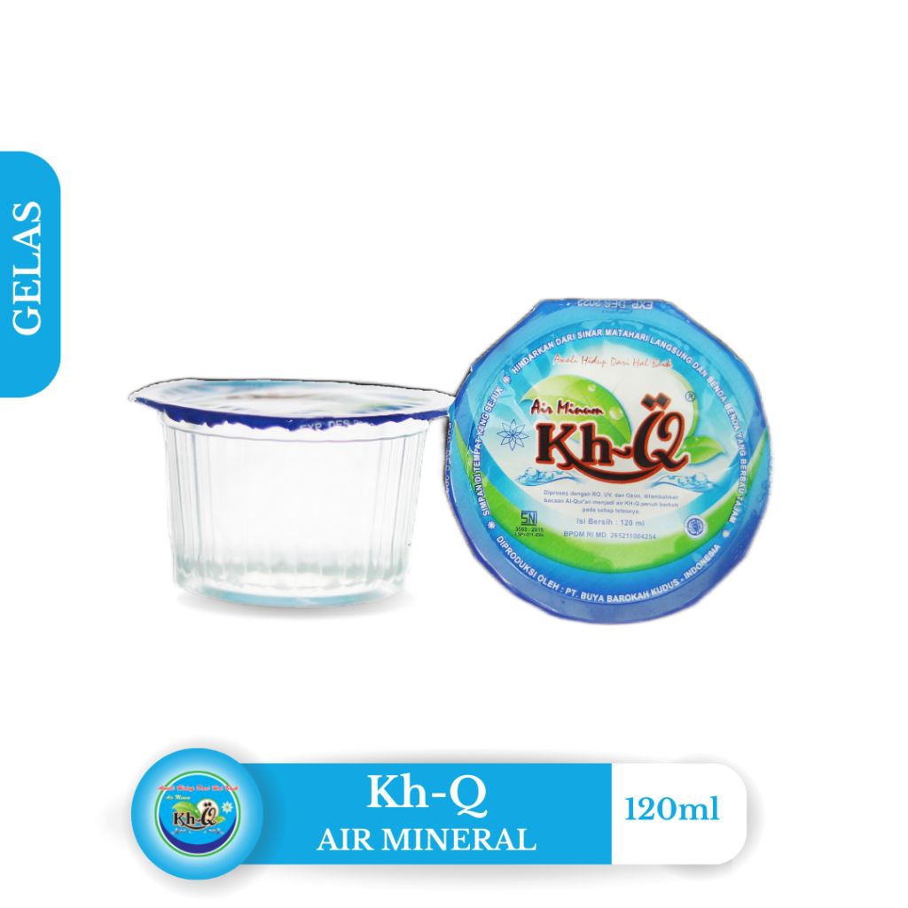 air minum Kh-Q gelas 120 ml (1 dus isi 48 gelas)