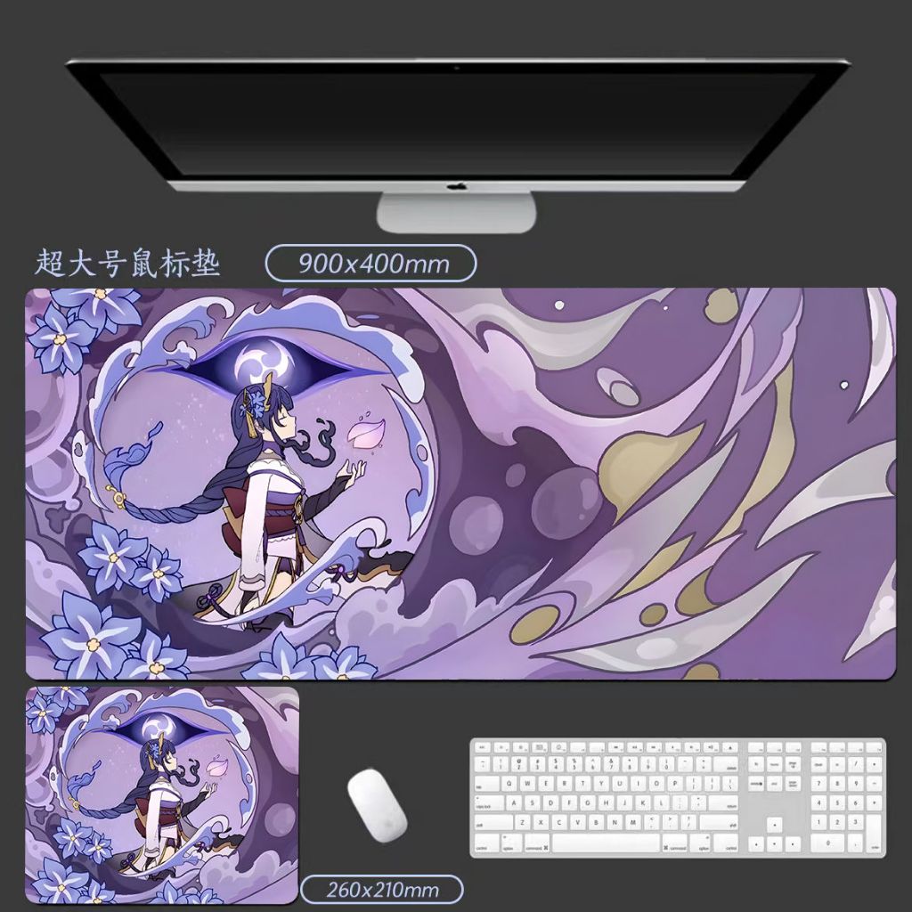Deskmat / Mousepad Anime Game Genshin Impact - Raiden Shogun