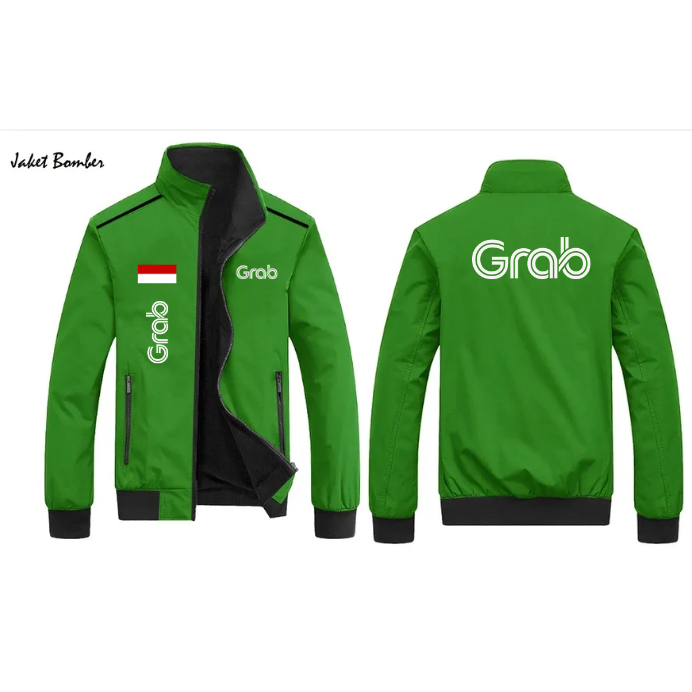 Jaket Bomber Ojol Grab | Bomber Kasual Driver Grab | Jaket Hijau Ojol Grab | Bomber Baseball Grab Dr