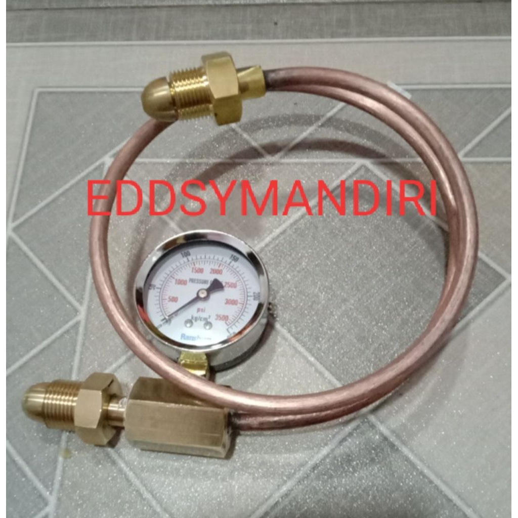pipa alat transfer oksigen dengan manometer panjang 1 meter