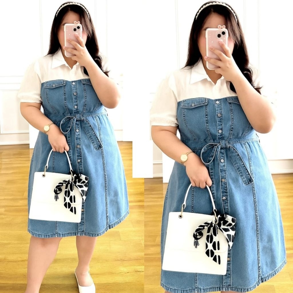 DRESS JUMBO KOREAN STYLE XL XXL XXXL LD 130