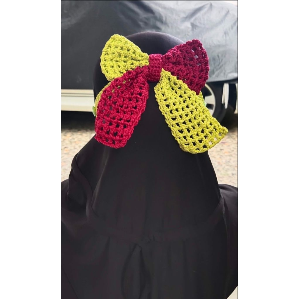 Konektor masker hijab rajut 2 in 1