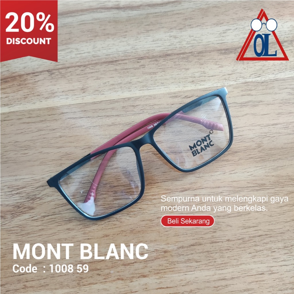 Frame/Lensa Kacamata Mont Blanc 1008 59