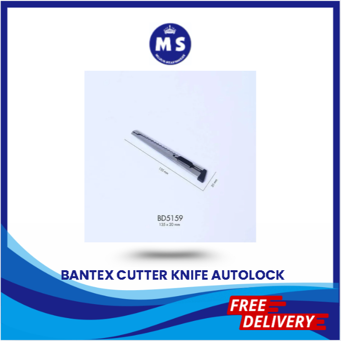 

BANTEX CUTTER AUTOLOCK 30 DERAJAT / PISAU CUTTER PENGUNCI OTOMATIS BD5159