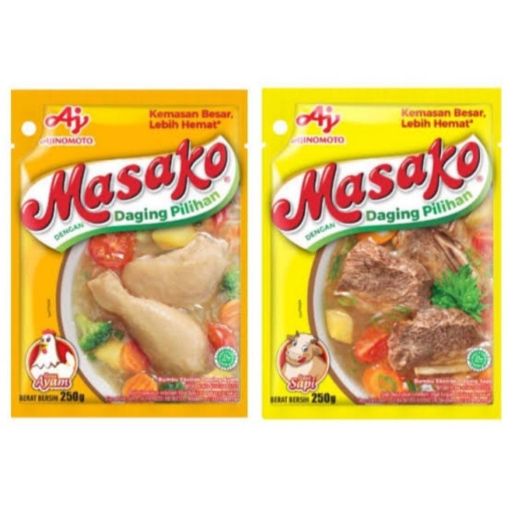 

MASAKO PENYEDAP SAPI DAN AYAM 250G