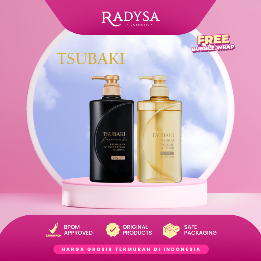 RADYSA - Tsubaki Kemasan Lama Shampo Premium Ex Intensive Repair | Sampo Moist Repair | Conditioner 