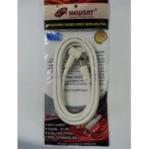 Promo Kabel Jack tv ke jack tv 1,5 meter NEWSAT Kabel antena ke tv kabel jack antena ke tv