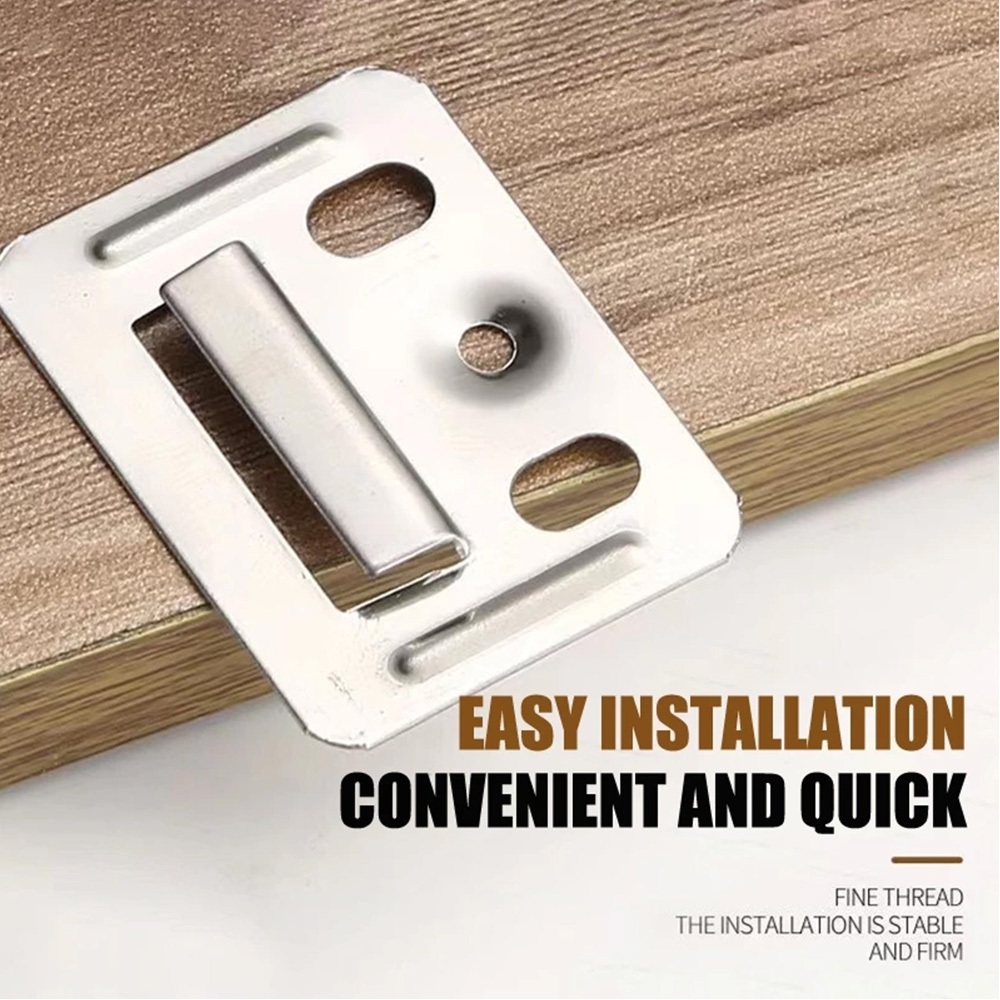 (Jual-per-PAKET-100PCS) Clip Wood Pannel WPC /Braket dan Sekrup Panel WPC / Klip Panel WPC / Klip Pa