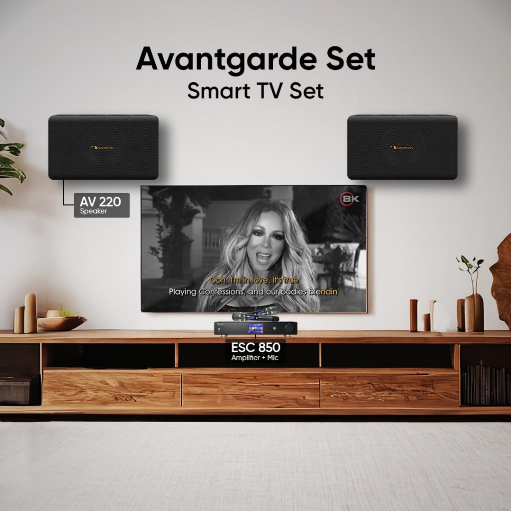 Nakamichi Paket Home Karaoke Smart TV SET