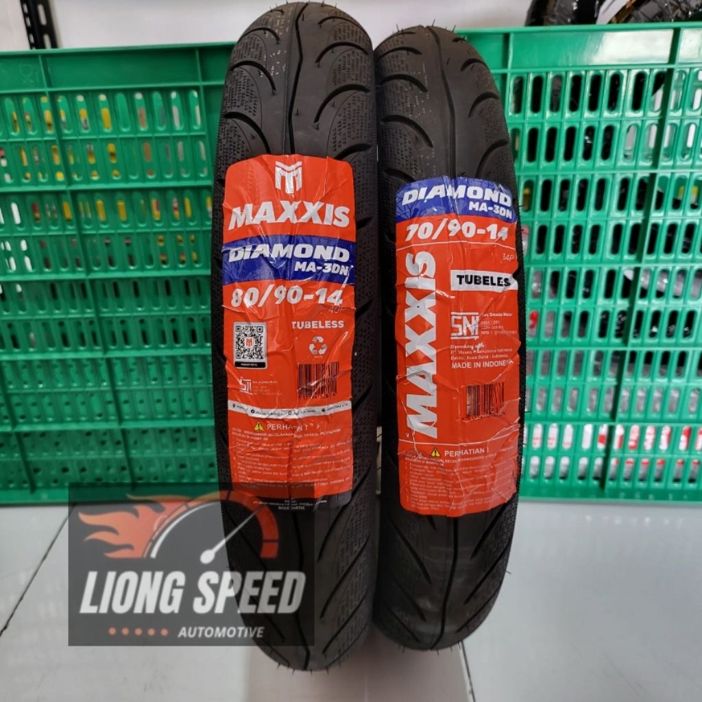 [Original Maxxis] Paketan Ban Baru Sepasang Motor Yamaha Mio J sporty M3 S Gear 70/90-14 80/90-14 MA