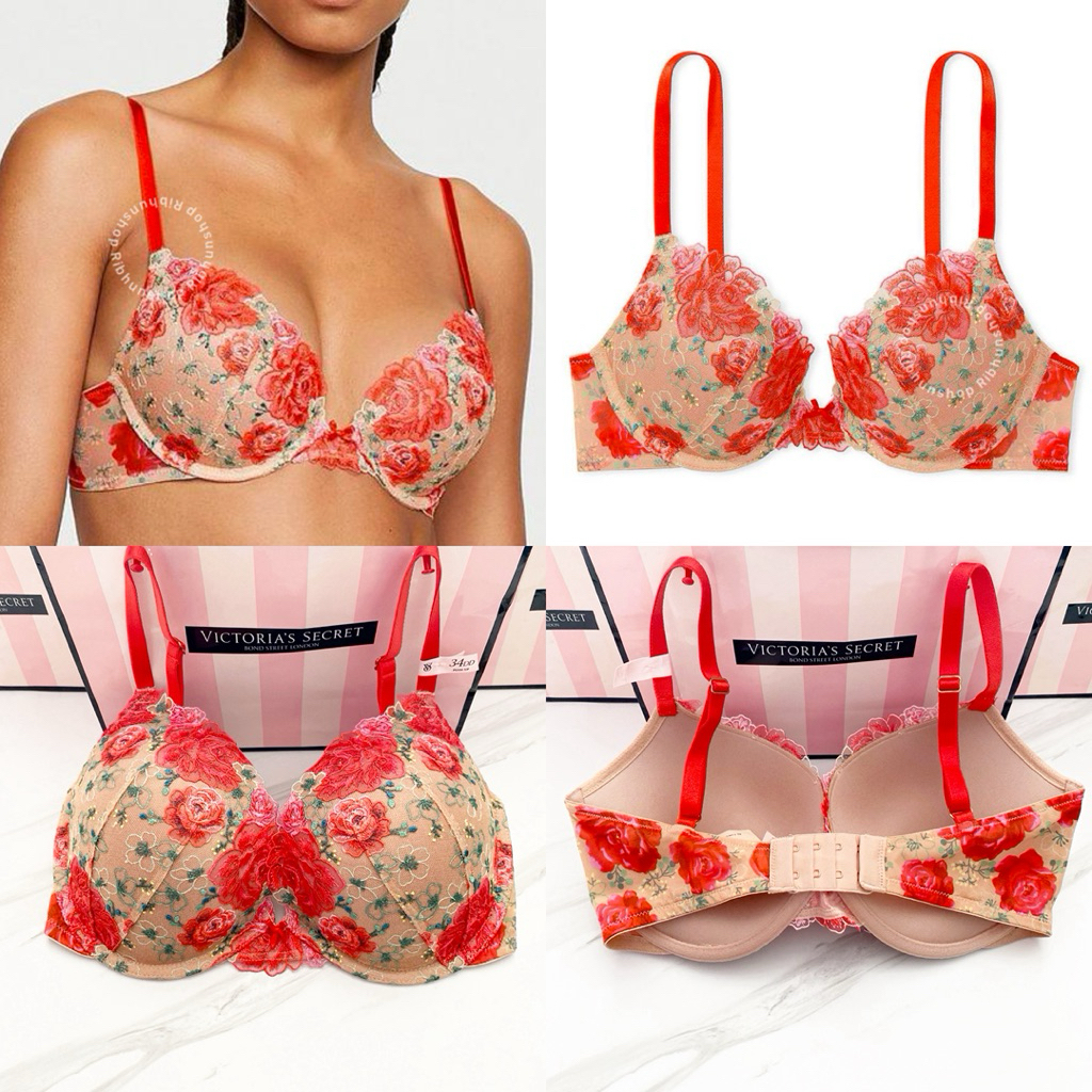 Victoria Secret Original Dream Angels Bra Push Up Size 34DD 1122047