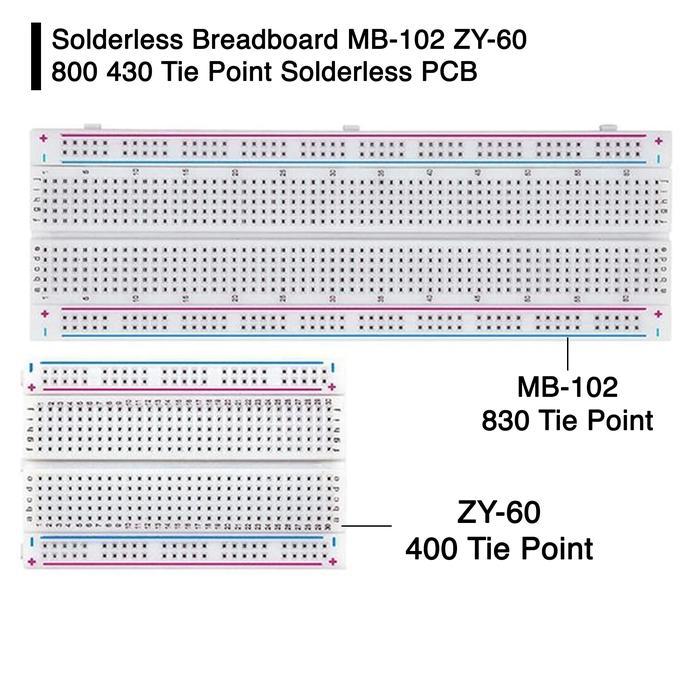 Breadboard MB-102 830 Tie Point & ZY-60 400 Tie Point PCB Project Board