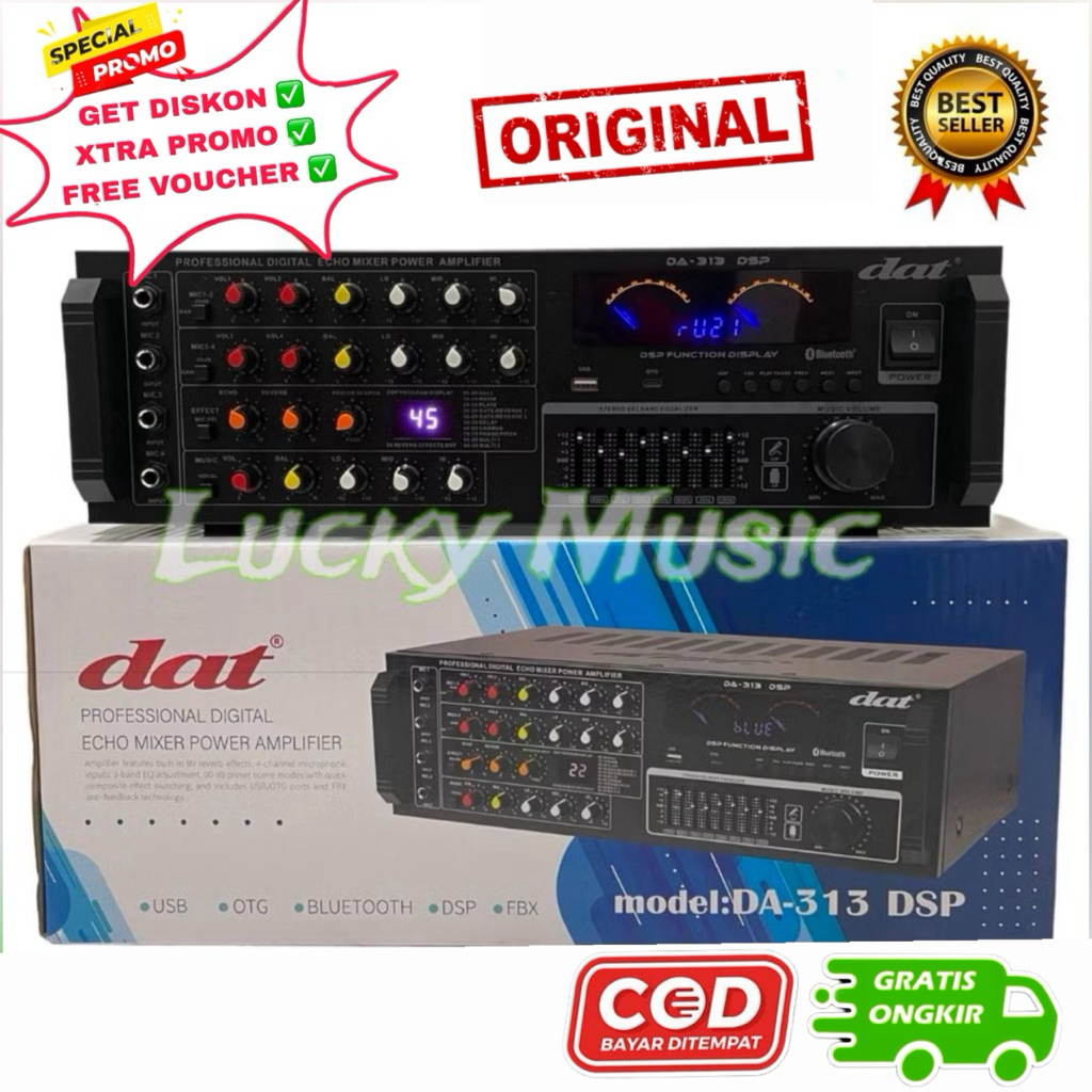 Power Amplifier Dat 303 Dat 313 Original 4 channel Da 303 Da 313 USB Bluetooth da303 da313