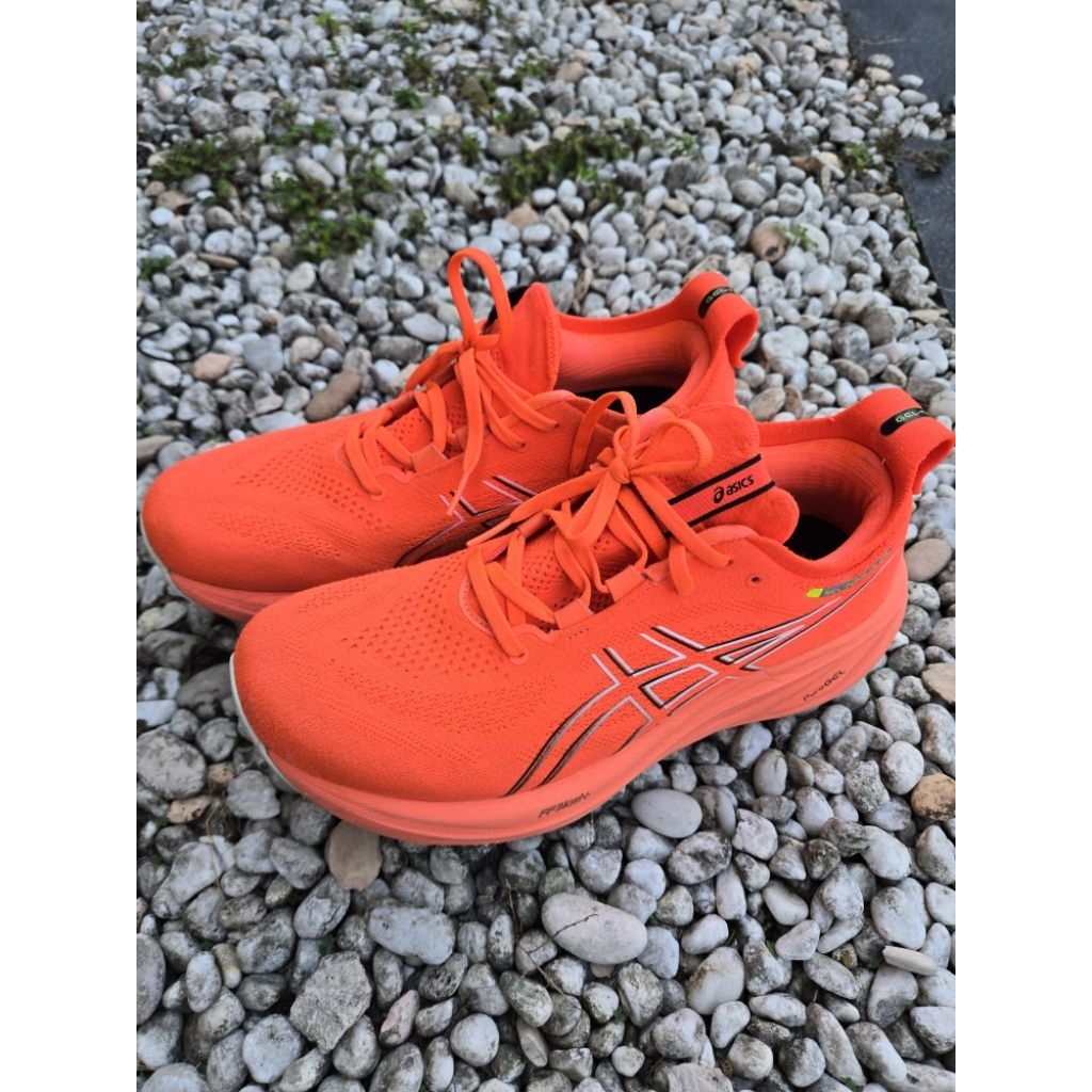 Sepatu Lari Running Asics Gel Nimbus 26 Sunrise Red 42.5 Original Store Prelove Second Bekas