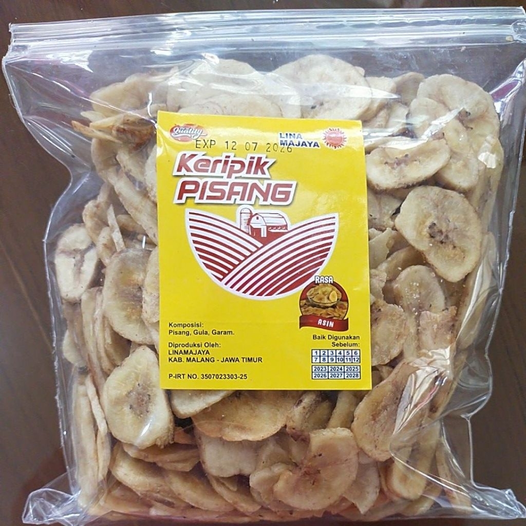 

KERIPIK PISANG KEPOK LINAMAJAYA ASIN ST