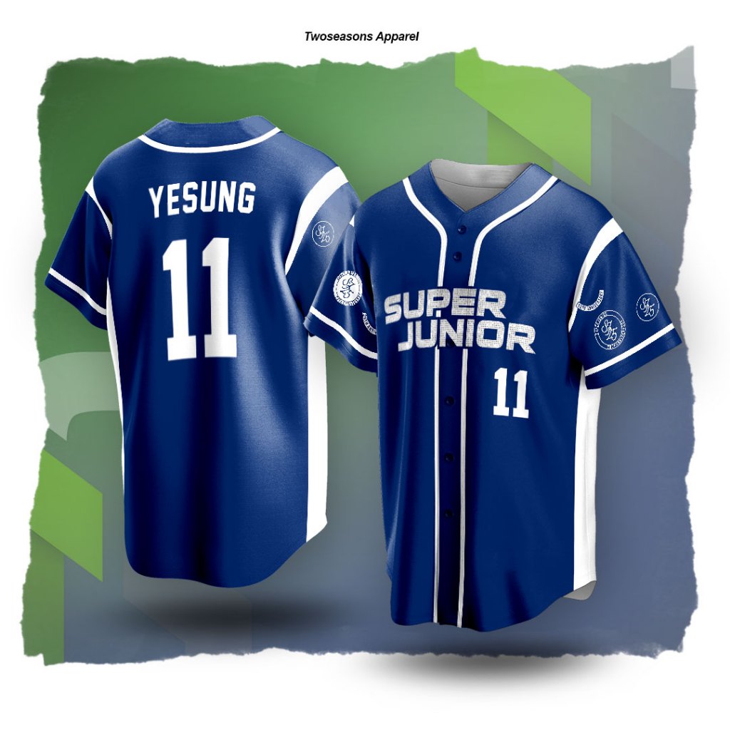 Kaos Baju Dewasa Jersey Baseball Unofficial YESUNG Super Junior Super Show 10 Suju Kpop Vintage Edit