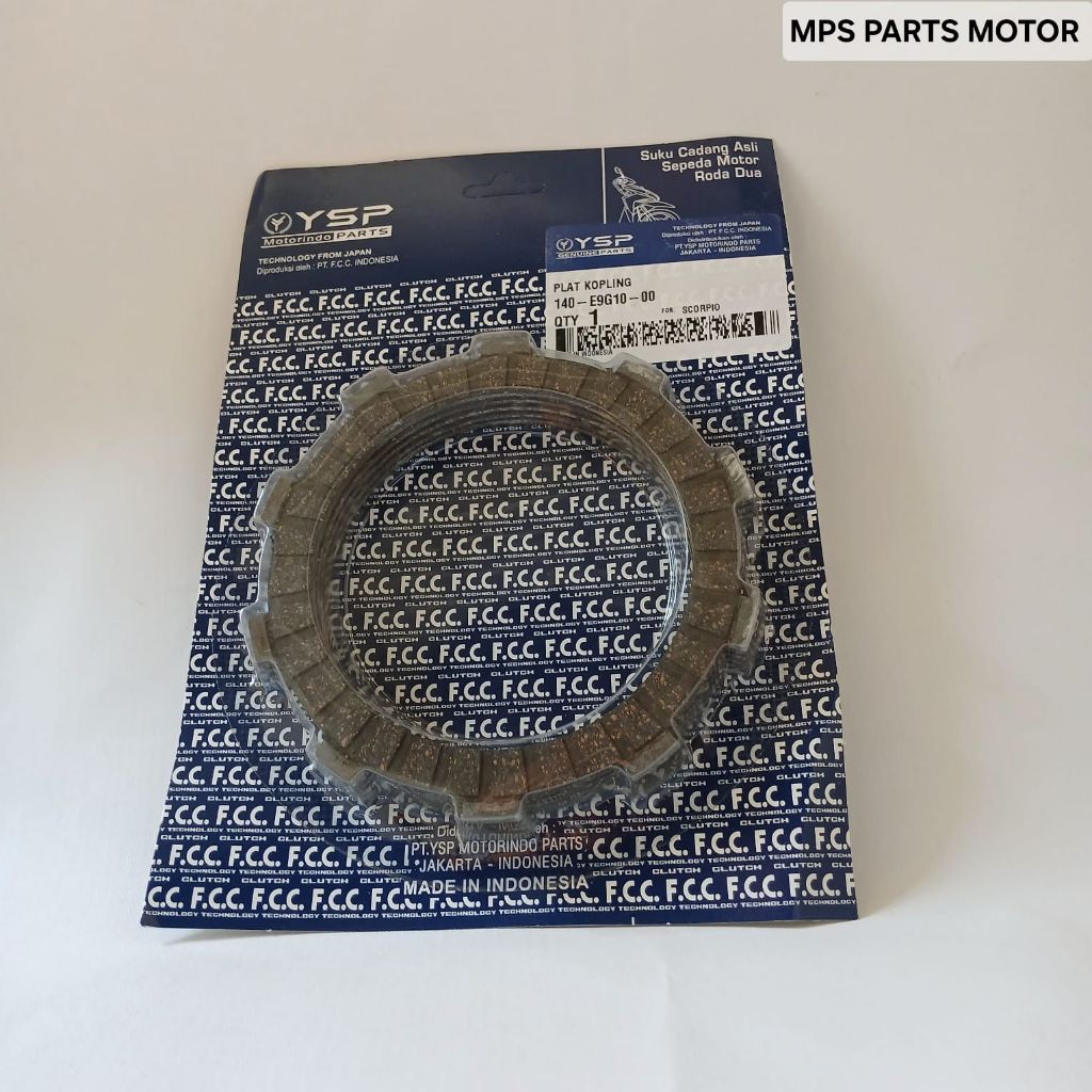 PLAT KOPLING SCORPIO ORIGINAL FCC/YSP PARTS TEKNOLOGI FROM JAPAN