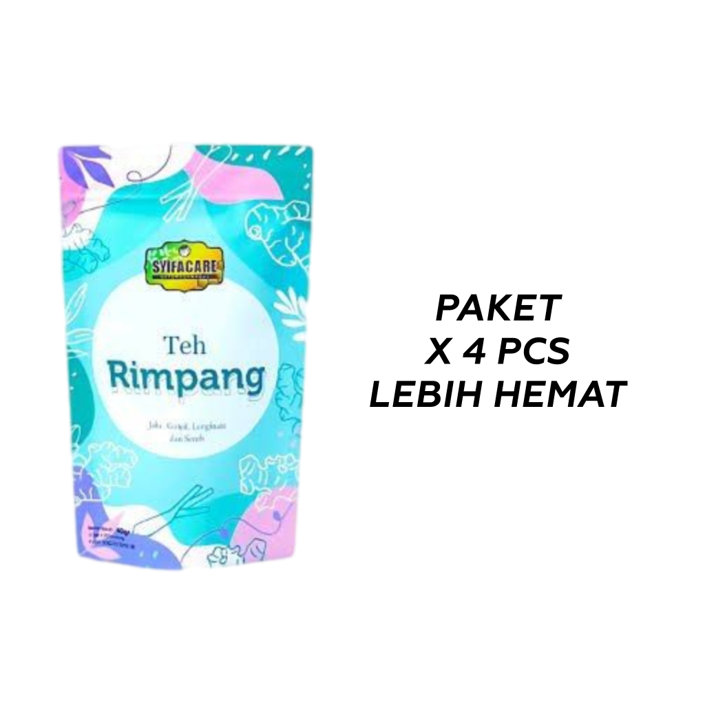

4 PCS Teh Rimpang Syifacare – Teh Rempah Celup Herbal Alami (20 Kantong) BPOM