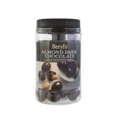 

Beryls Almond Coated with Dark Chocolate Coklat hitam & kacang almond