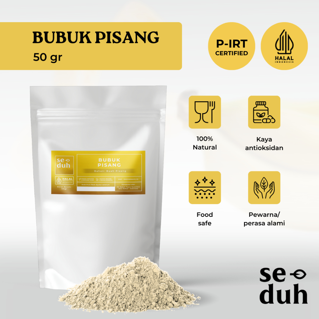 

SEDUH TEA & TISANE | Bubuk Extract Pisang / Banana Extract Powder / Fruit Powder 50 gram