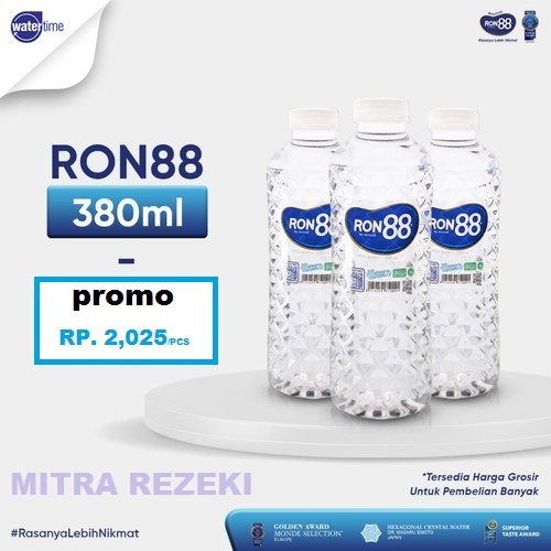 

RON 88 AIR MINERAL 380ML NATURAL RON 88 BOTOL 380ML