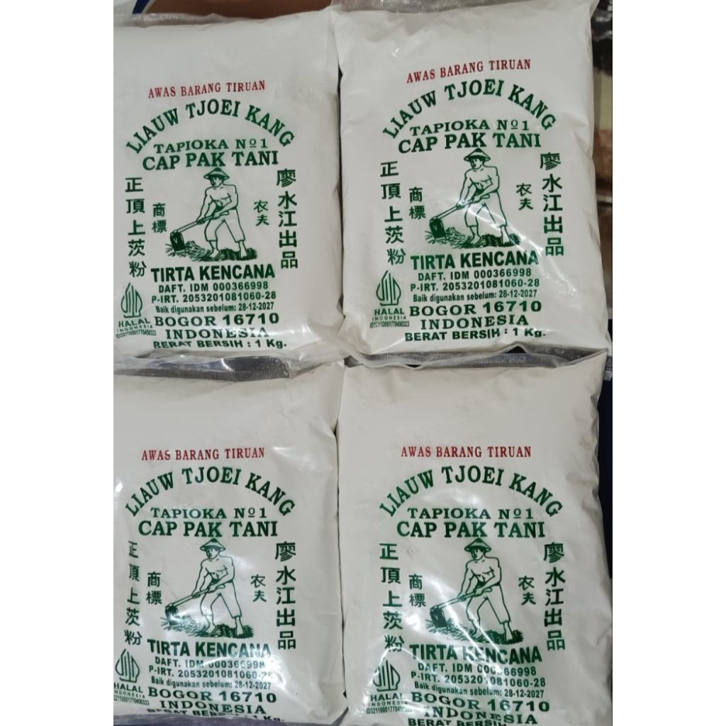 

TEPUNG TAPIOKA / SAGU CAP PAK TANI LIAUW TJOEI KANG 1KG