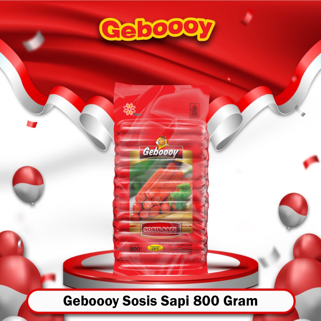 

Geboooy Sosis Sapi 800 Gram