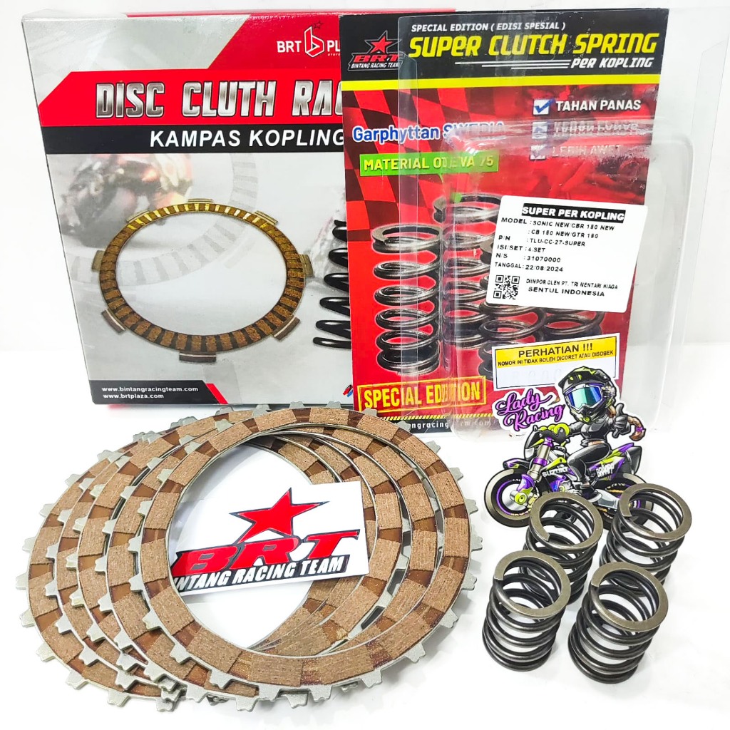 PAKET KAMPAS & PER KOPLING SWEDIA OTEVA BRT SONIC NEW 150 CB CBR 150R