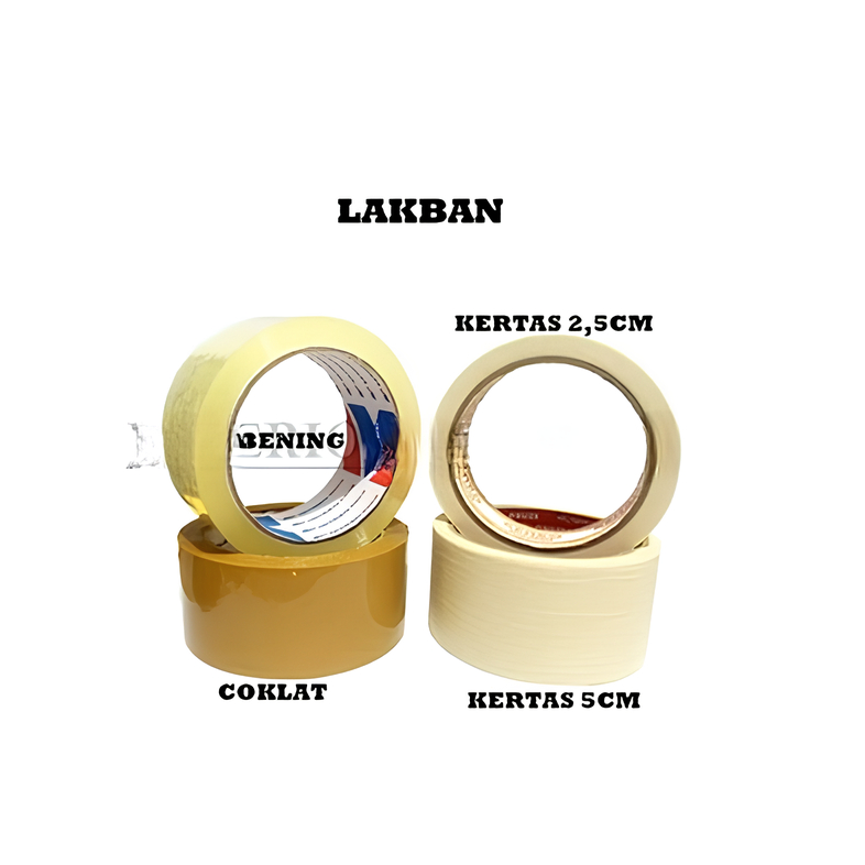 

Lakban Tape Bening Coklat Kertas Perekat Kertas Poster Gambar Dinding Serbaguna
