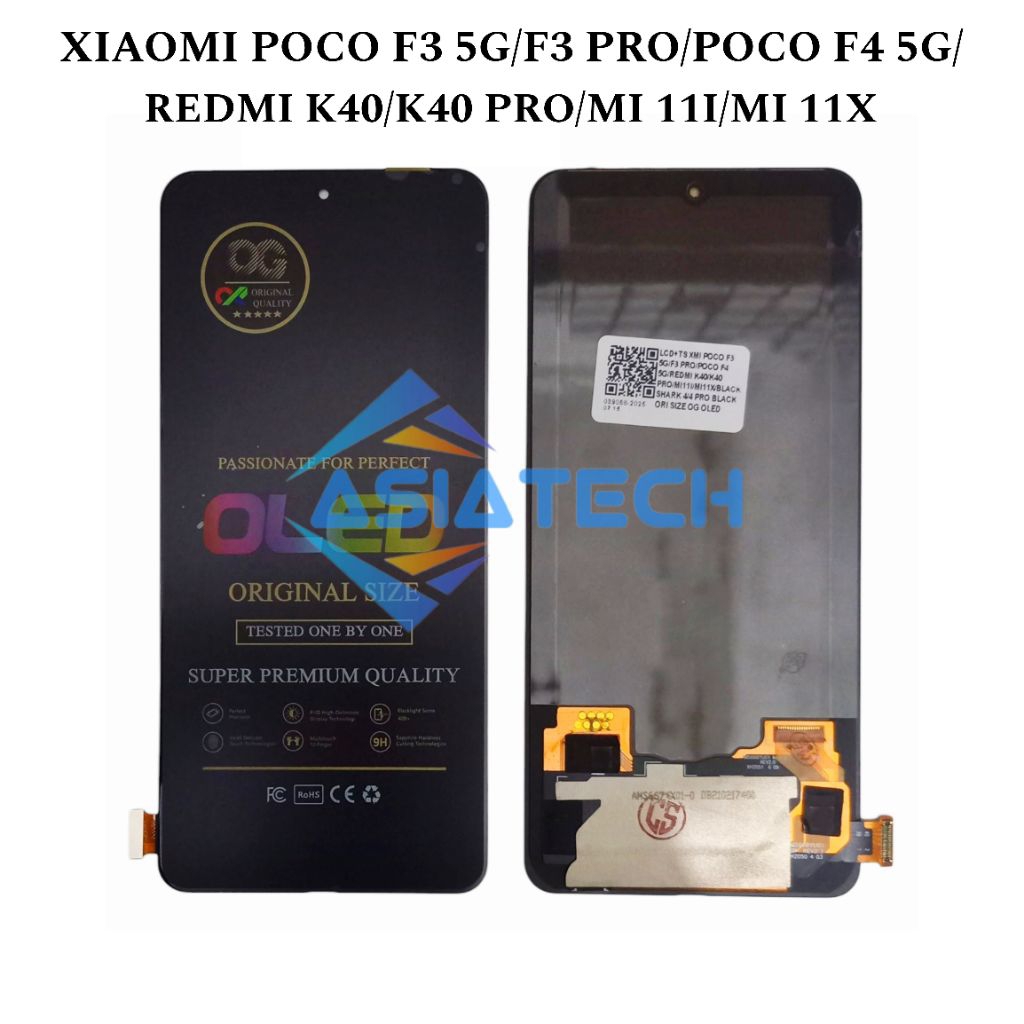LCD XMI POCO F3 5G/F3 PRO/F4 5G/REDMI K40/K40 PRO/MI 11I/MI 11X ORIGINAL OLED FULSET NEW