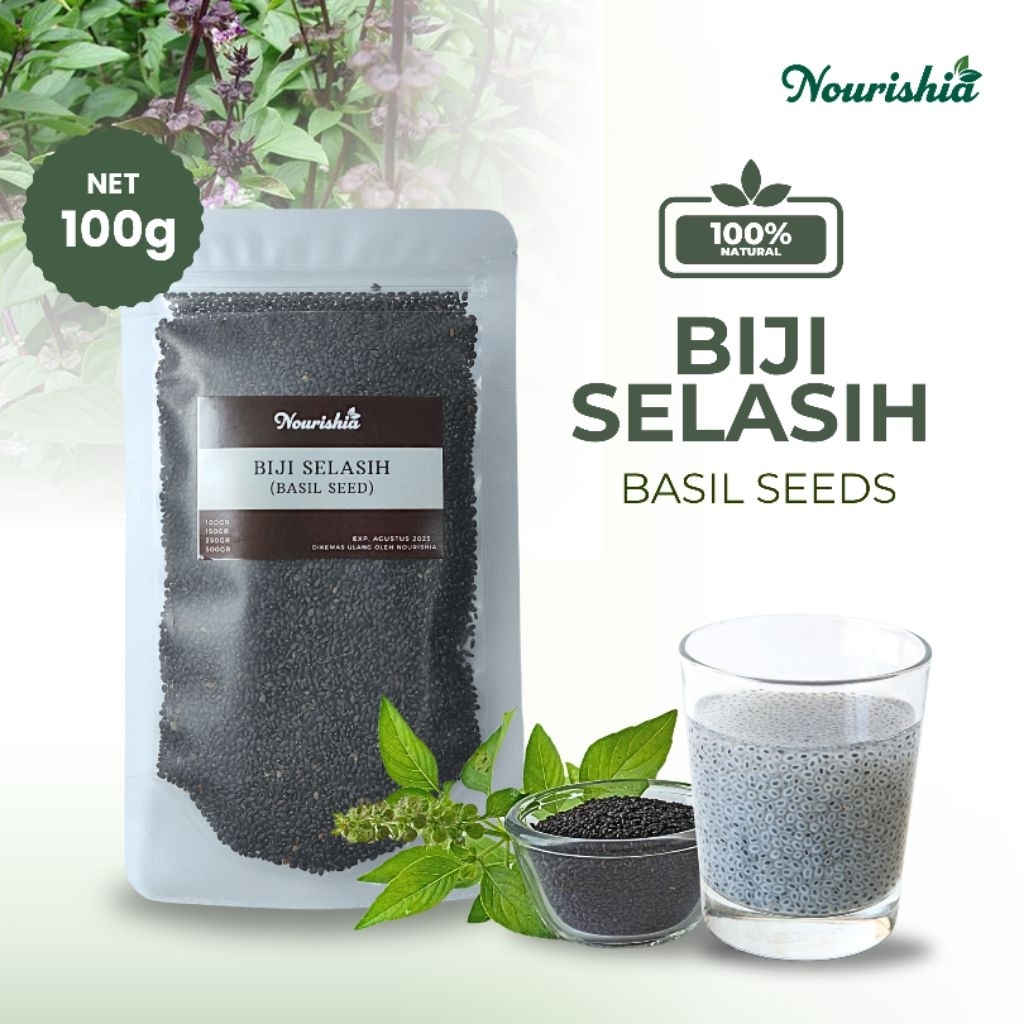

Biji Selasih Premium 100g / Premium Basil Seeds 100 gr