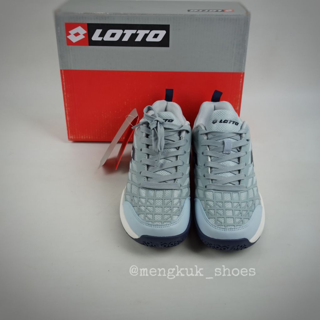HOT DEALS BIG PROMO SNEAKERS TENNIS LOTTO COLIN GREY BNIB ORIGINAL - SEPATU TENIS BADMINTOM OUTDORS