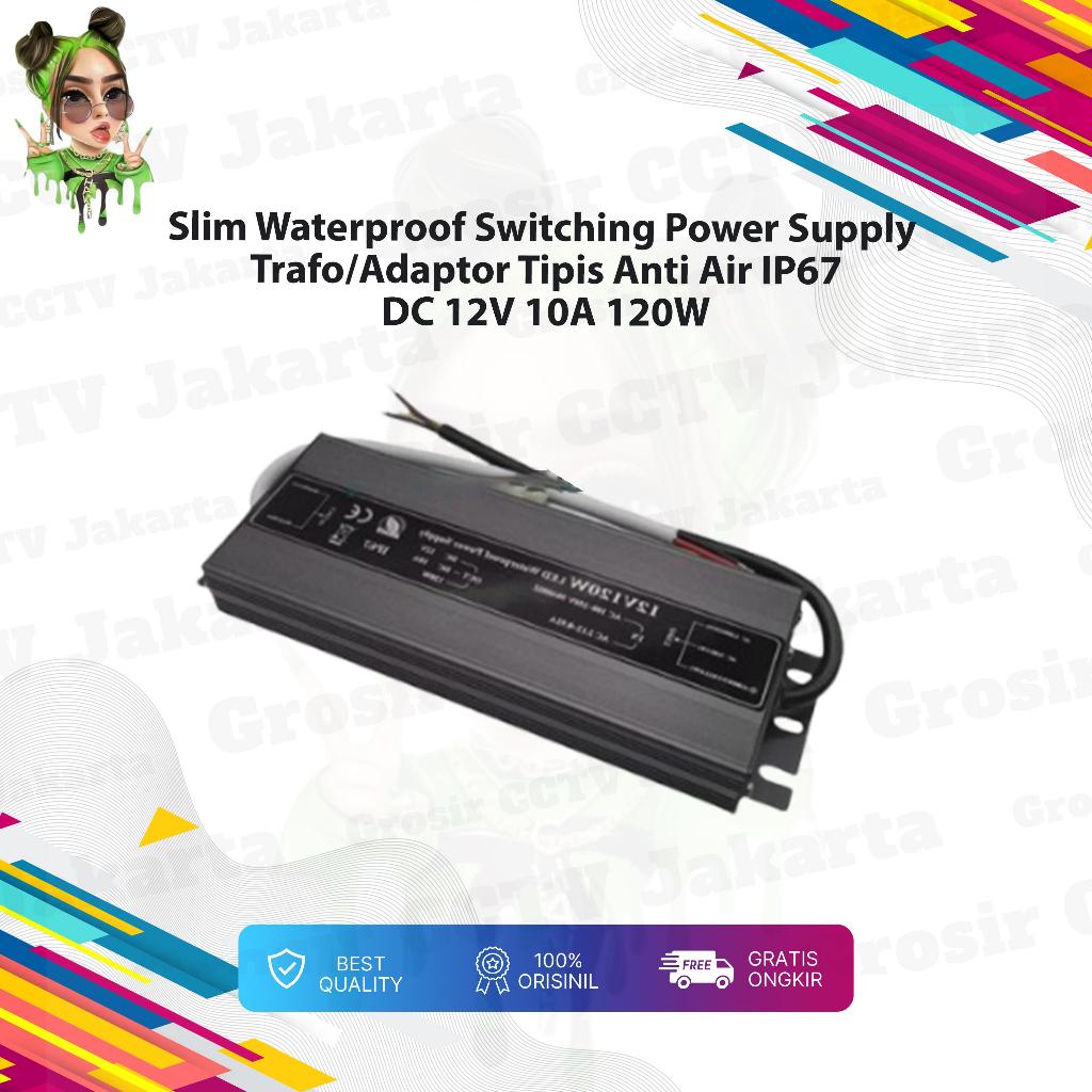 Maximus Slim Waterproof Power Supply Trafo Adaptor Outdoor IP67 12V 120W