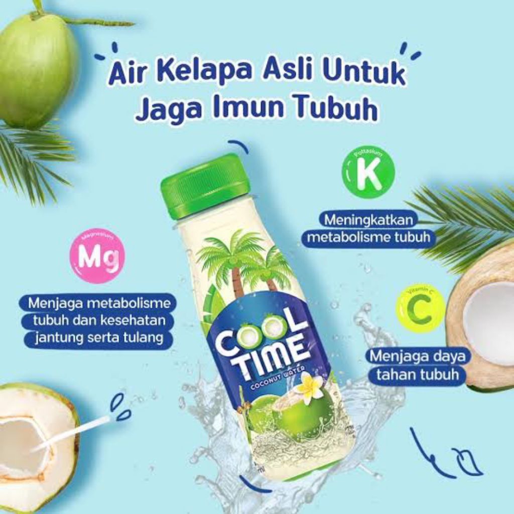 

Cool Time - Air Kelapa 350ml x 12 botol