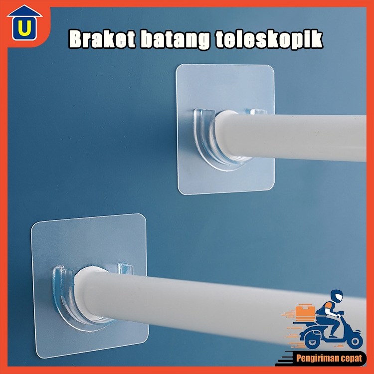 ⭐COD⭐Braket batang gorden fleksibel/gorden pintu dapur/kait batang gorden/ kait perekat/braket batan