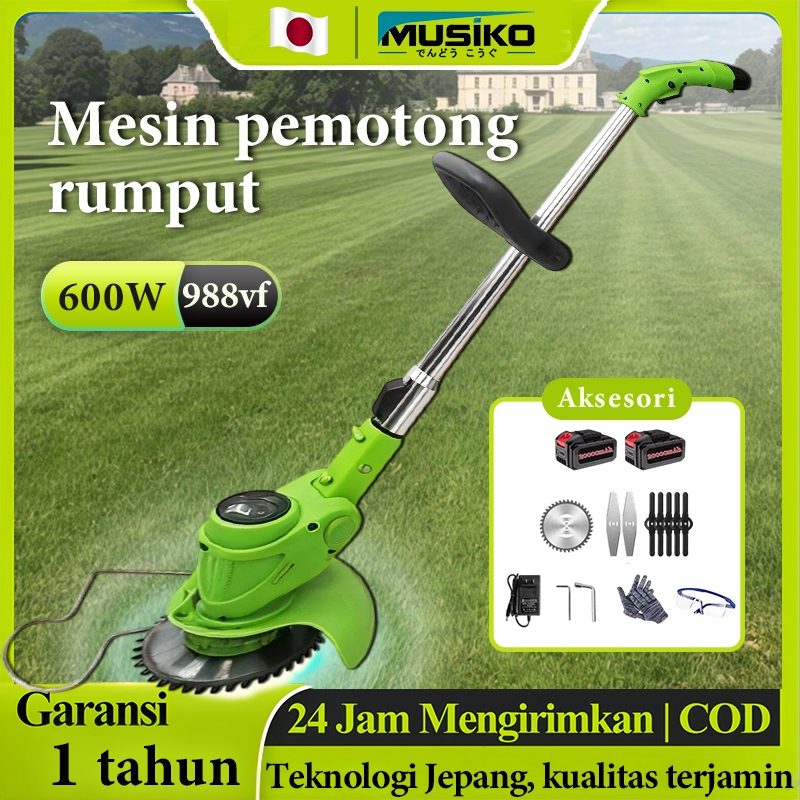 Mesin Pemotong Rumput Listrik 588Vf, Diimpor dari Jepang - Perawatan Taman Mudah