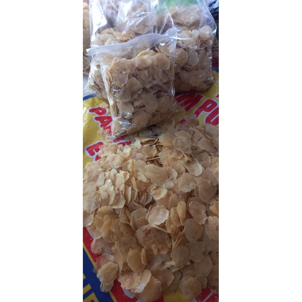 

emping melinjo original tanpa bahan campuran 2-3 biji