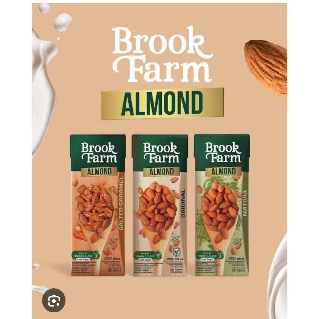 

Brook Fram Susu Almond Original Matcha Caramel 200 Ml | Susu Almond Brookfarm