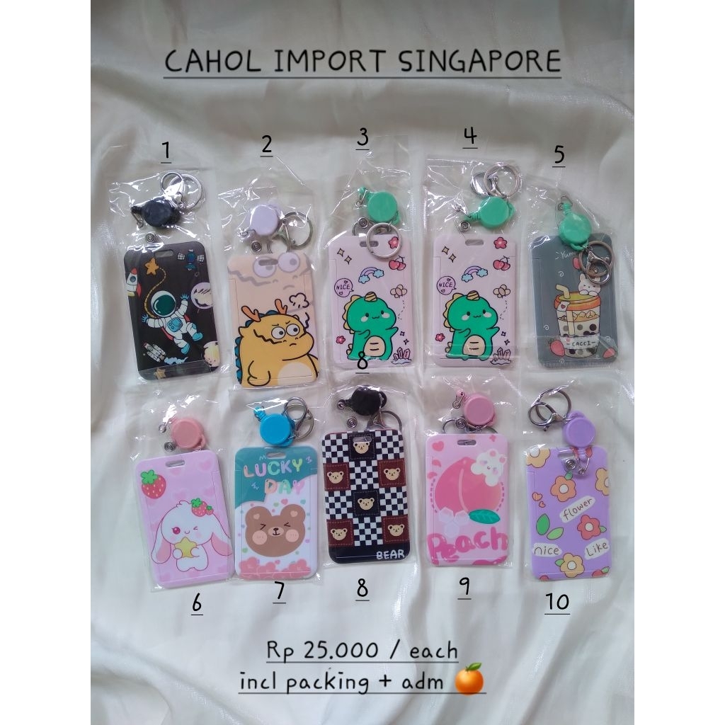 Cahol Card Holder Kpop Idol Import Handcarry Singapore Lucu Gemas Ganci Gantungan Kunci Tempat PC Ph