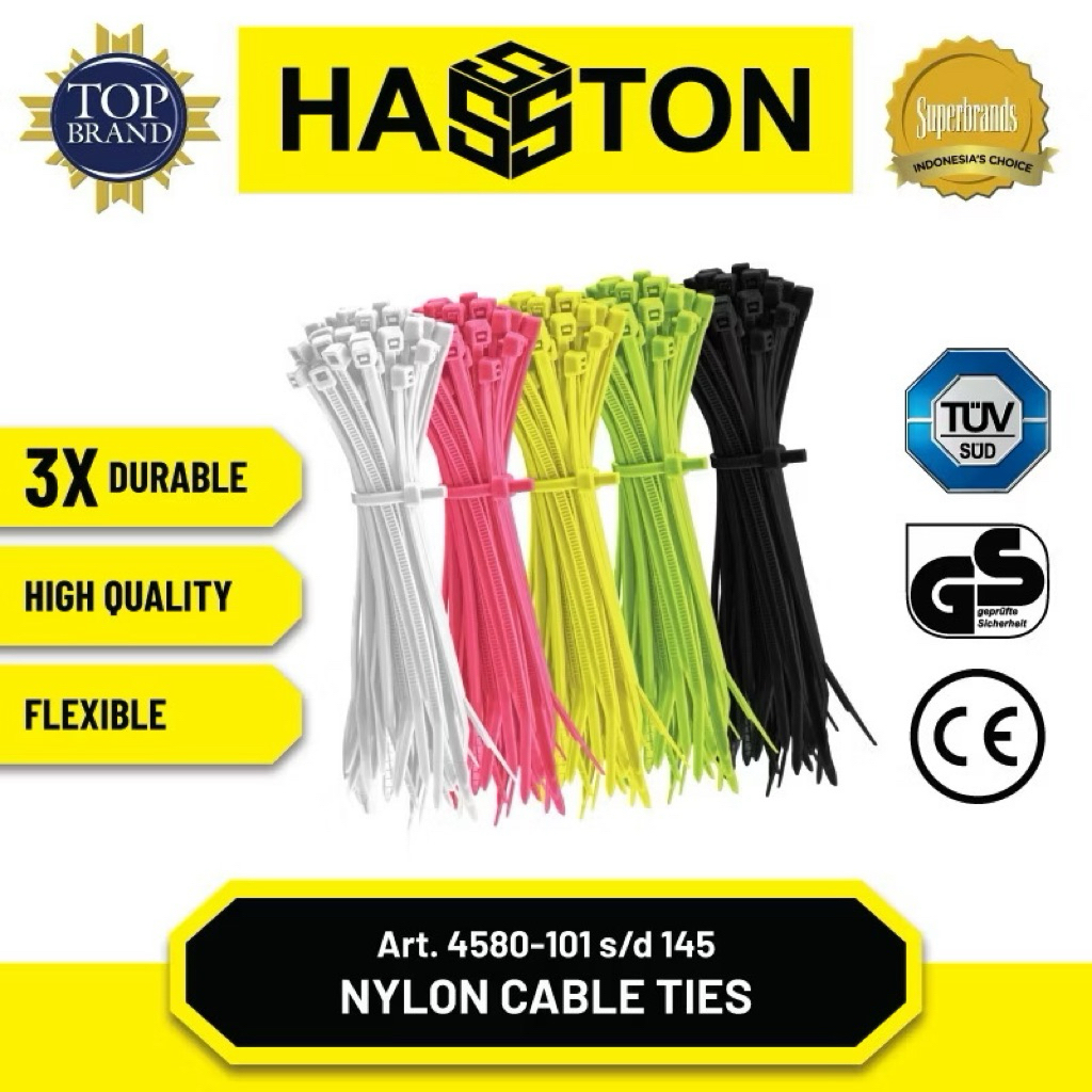 

Hasston Kabel Tali Ties / Nylon Cable Ties 10cm 15cm 20cm 25cm 30cm 40cm