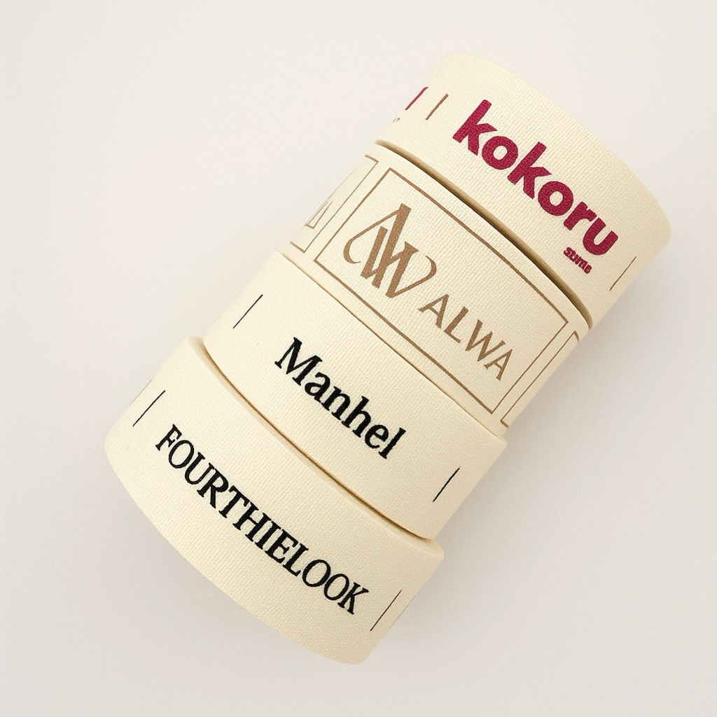 

(FREE DESIGN) 15 meter Label Custom Katun Import Label Hijab Label Baju Murah