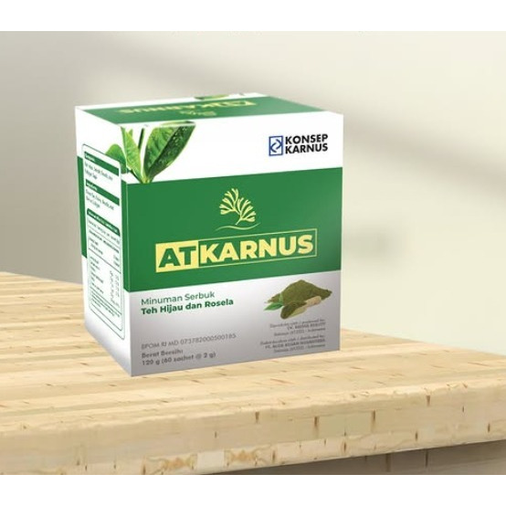 

Atkarnus Konsep Karnus Minuman Serbuk Teh Hijau dan Rosella