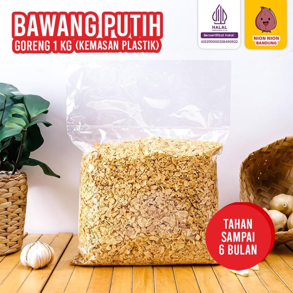 

Bawang Putih Goreng 1 Kg Brambang Putih Garlic Cincang / Iris Kiloan Renyah