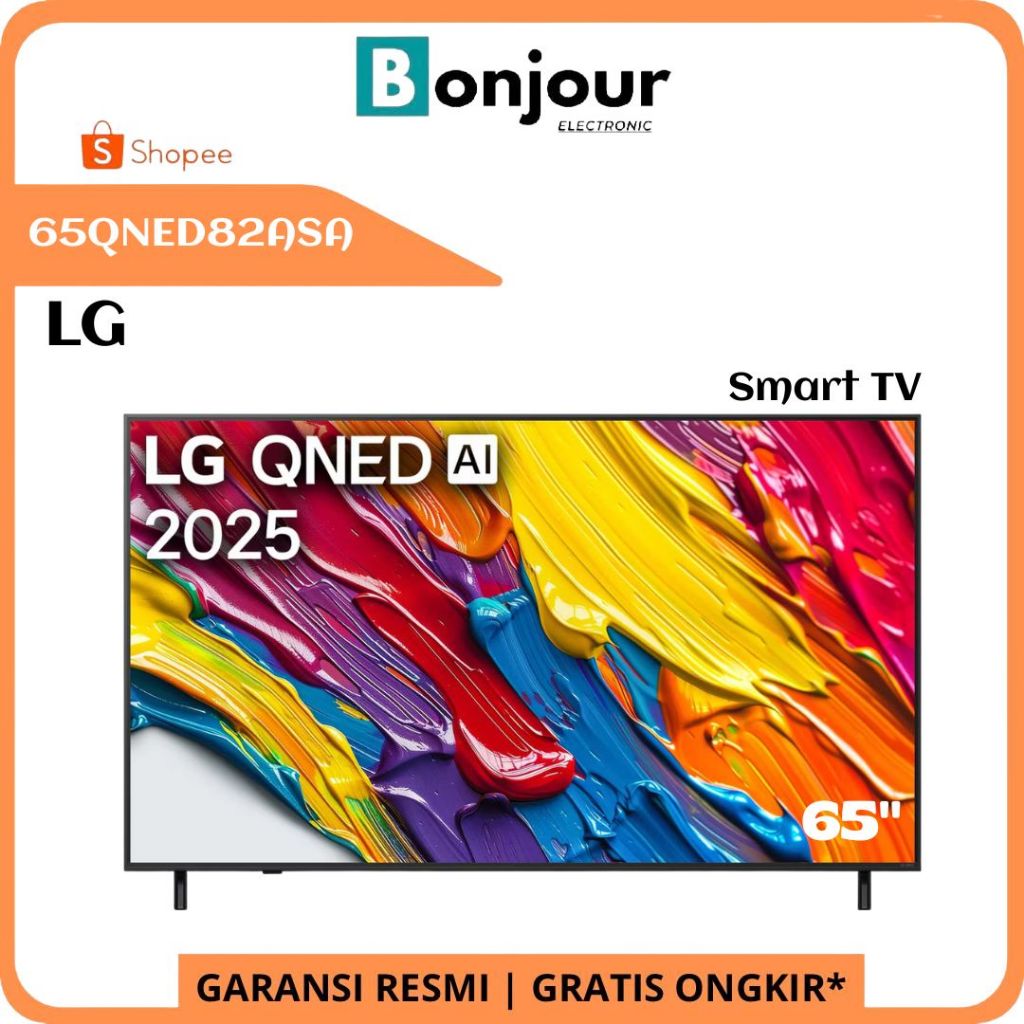 QNED TV LG 65QNED82ASA 65 Inch Smart TV LG 4K 65 Inci QNED82 LG QNED AI [2025]