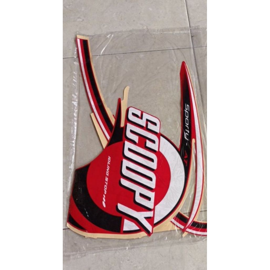 striping/stiker motor Scoopy sporty 2015